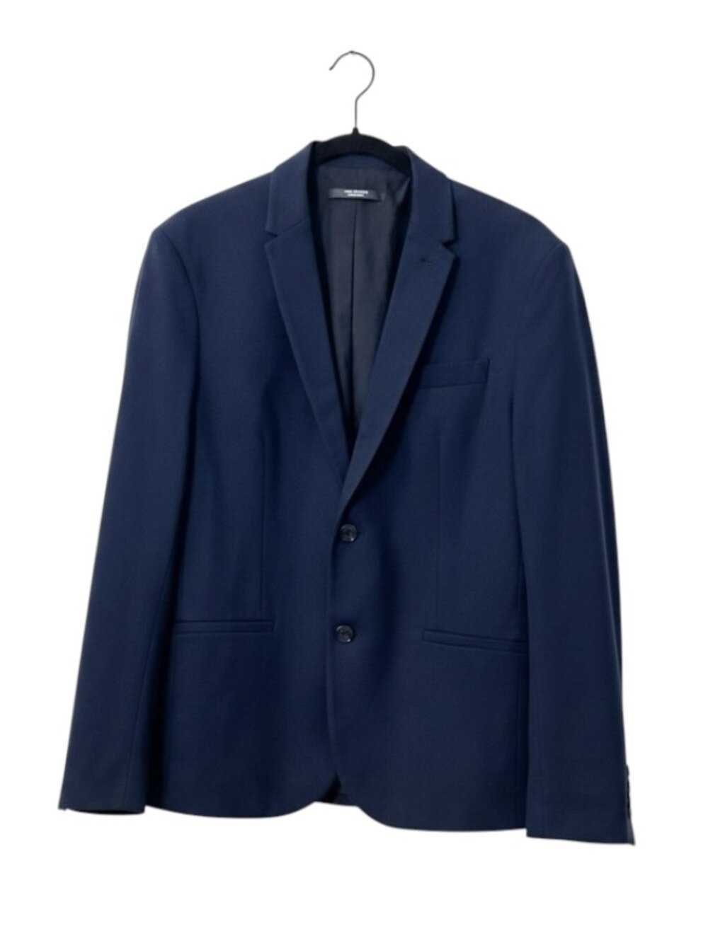 ZARA Essentials Navy Blazer Men's M Slim Fit Daily Outfit Jacket 2 Button